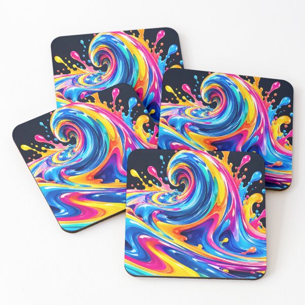 Item preview, Colorful pain wave splash designed and sold by urbanshop7.