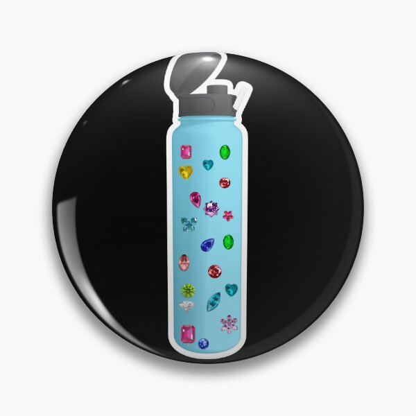 Item preview, Colorful Pastel Gemstones Pattern Light Blue Hydro Flask Aesthetic designed and sold by Creations by lyne.