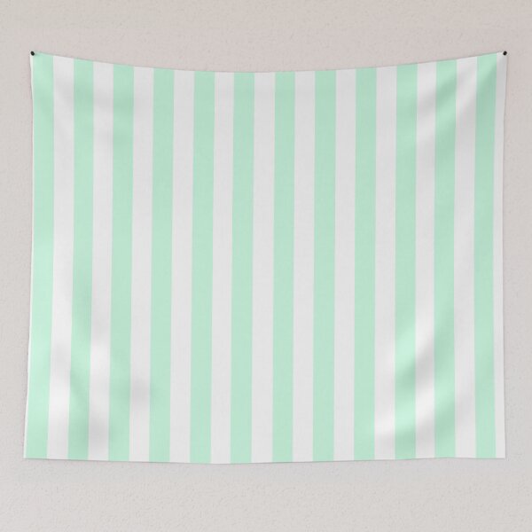 Item preview, Candy stripes in mint green and white designed and sold by RishabhArts1.