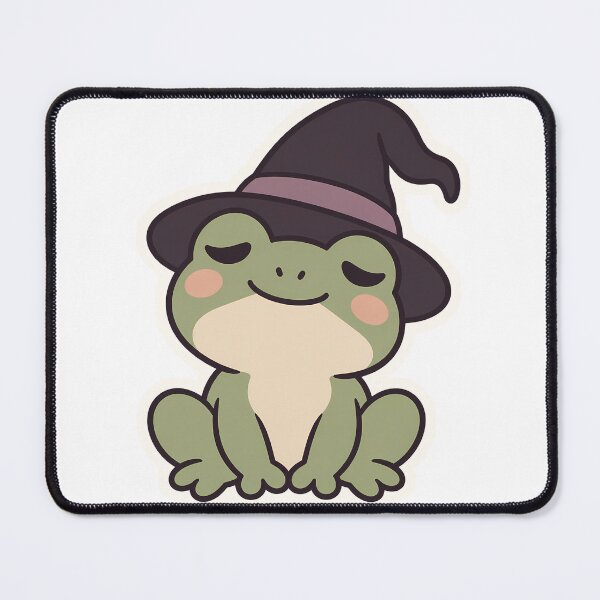 Item preview, Sleepy Witch Frog Cursed but in a Cozy Way designed and sold by OuqCreations.