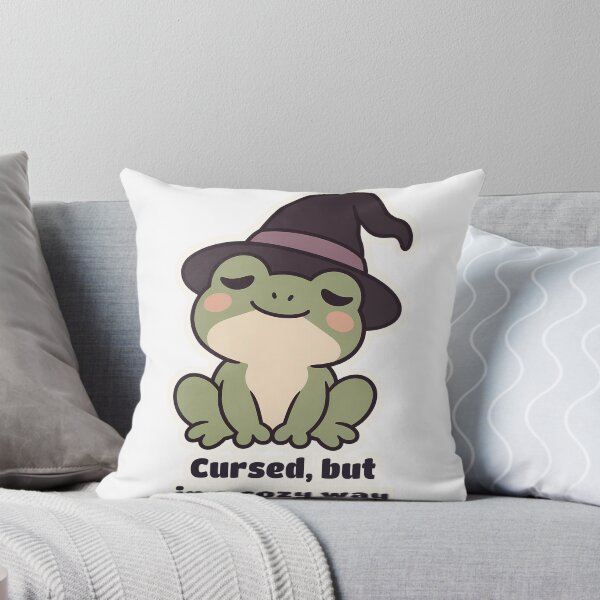Item preview, Sleepy Witch Frog Cursed but in a Cozy Way designed and sold by OuqCreations.