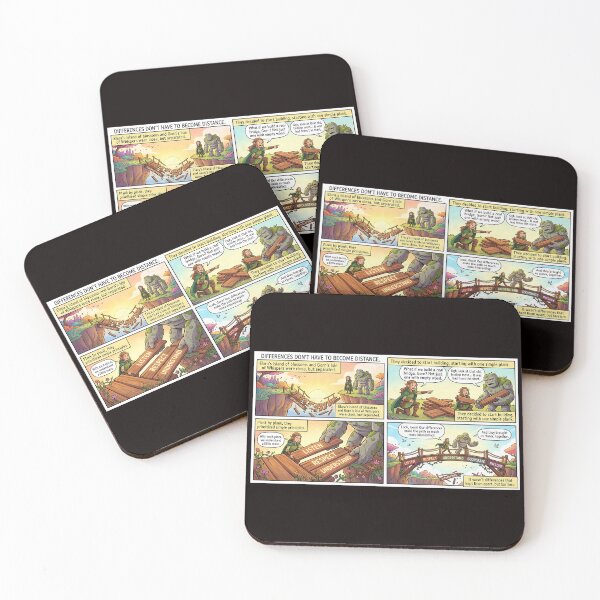 Item preview, Bridge of Understanding – Elara and Gorn Overcome Prejudices designed and sold by Mianku | Für das Leben.