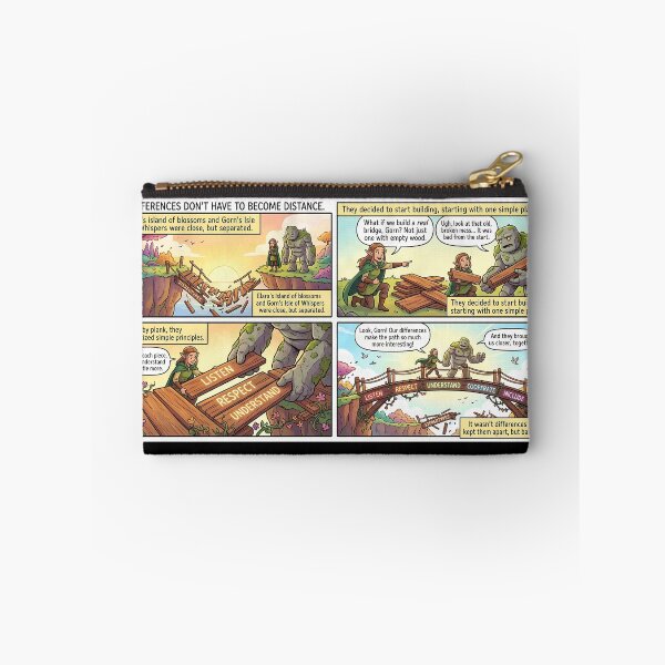 Item preview, Bridge of Understanding – Elara and Gorn Overcome Prejudices designed and sold by Mianku | Für das Leben.