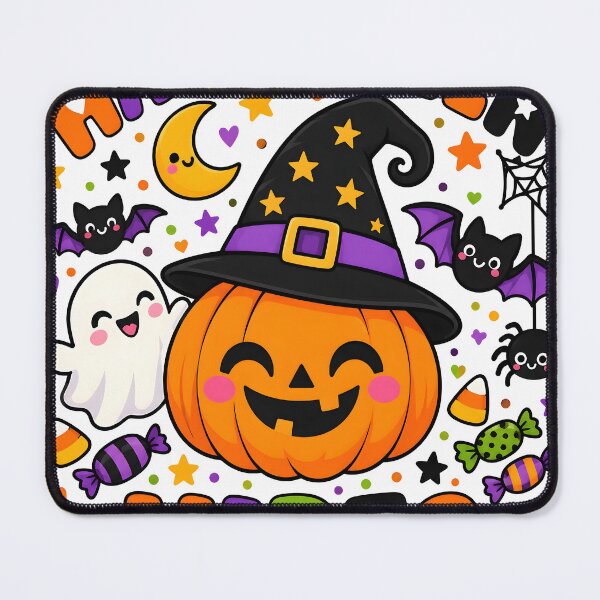 Item preview, Halloween Vibes Cute Pumpkin Witch Hat Art designed and sold by Pure Craft.