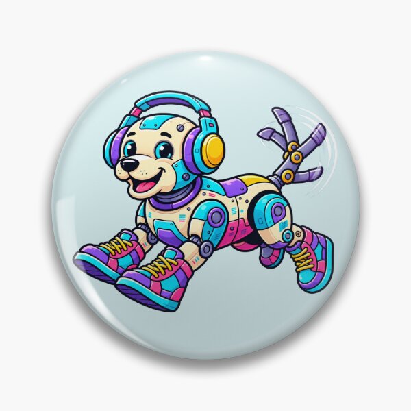 Item preview, Cute Robot Dog | Kawaii Cyberpunk Robot Puppy Gamer designed and sold by MrDev.