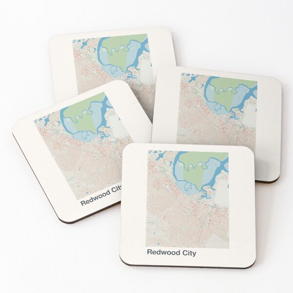 Item preview, Redwood City Minimalistic Map Art designed and sold by MapsNerd.