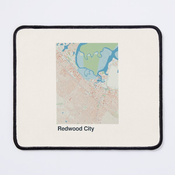 Item preview, Redwood City Minimalistic Map Art designed and sold by MapsNerd.