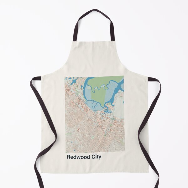 Item preview, Redwood City Minimalistic Map Art designed and sold by MapsNerd.