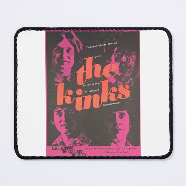 Item preview, The Kinks Retro Pink Album Collage designed and sold by RigobertoMan.