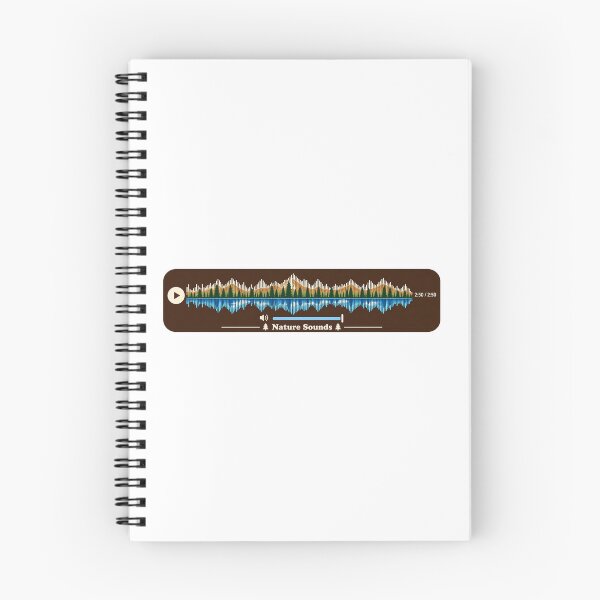 Item preview, Nature Sounds Audio Waveform Shirt Design – Mountain Forest Lake Outdoor Music Graphic designed and sold by TerScott.