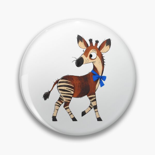 Item preview, Okapi Wearing a Little Bow designed and sold by The-Art-of-D.