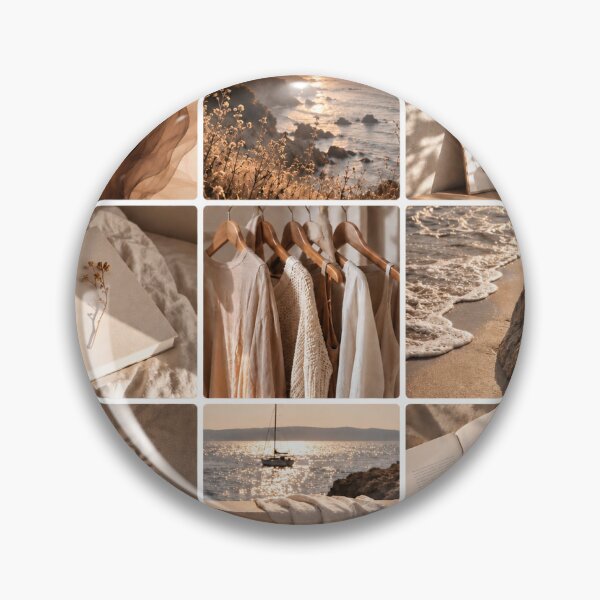 Item preview, Neutral Coastal Beige Aesthetic Moodboard Mediterranean Slow Living, Beach House, Summer Ocean & Minimalist Lifestyle Collage designed and sold by LumiMuse.
