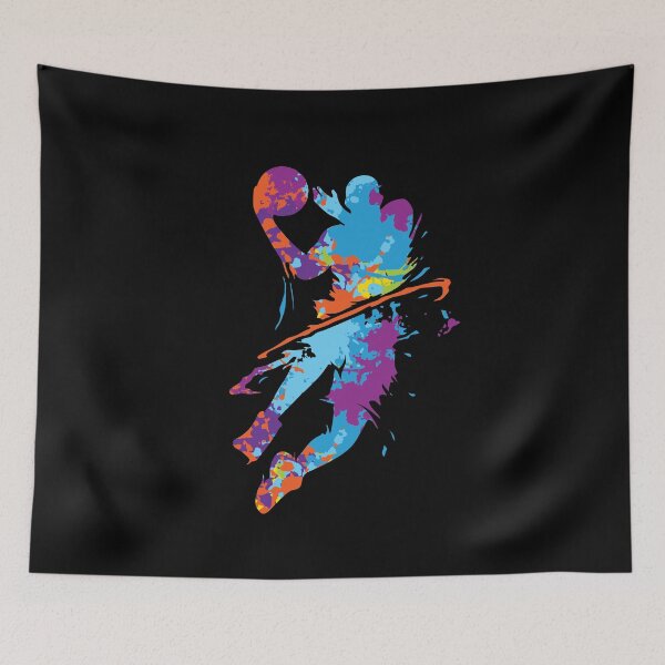 Item preview, Basketball Player Street Art Colorful Sport Basketball  designed and sold by Lenny Stahl.