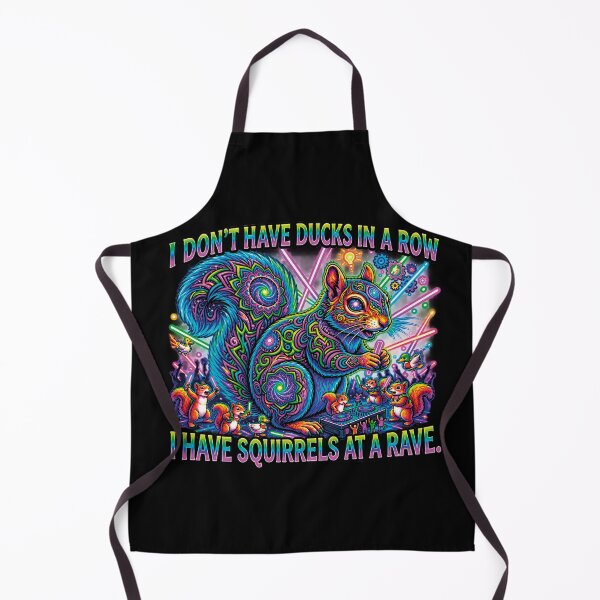 Item preview, Psychedelic Rave Squirrel DJ Ducks In A Row designed and sold by CrazySzoopWorld.