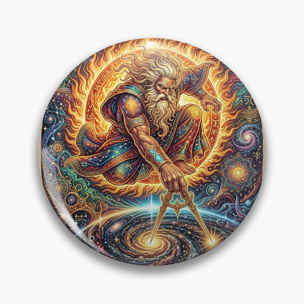 Item preview, The Ancient of Days - Psychedelic Cosmic Creator designed and sold by Lucid Dream Pixel.