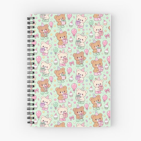 Item preview, Kawaii Birthday Bear Rain Boots Pastel Party Pattern designed and sold by Soft Berry Studio.