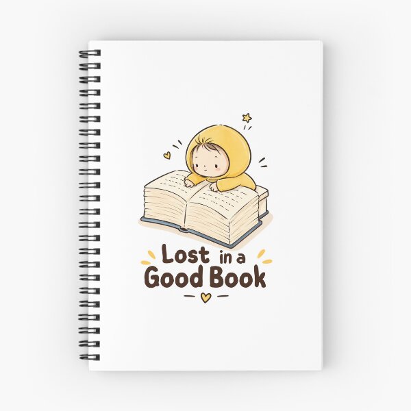 Item preview, Lost in a Good Book Cute Reading Bookworm Cartoon | Cozy Reader Book Lover designed and sold by CRAZZYDOODLES.