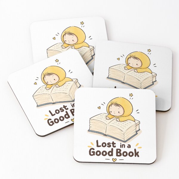 Item preview, Lost in a Good Book Cute Reading Bookworm Cartoon | Cozy Reader Book Lover designed and sold by CRAZZYDOODLES.