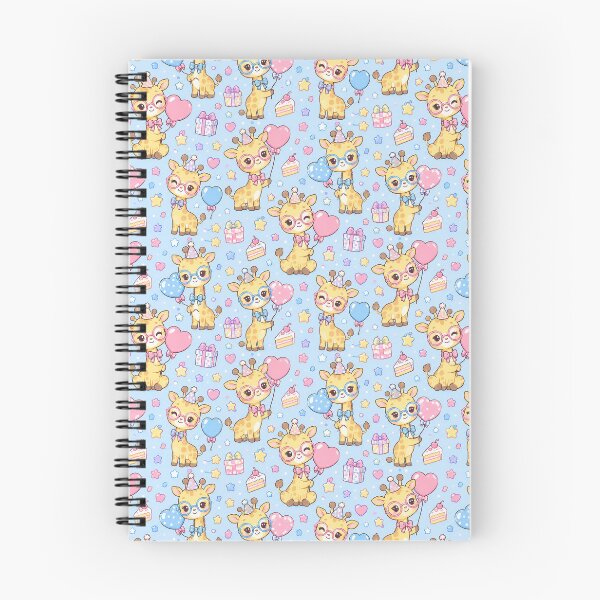 Item preview, Kawaii Birthday Giraffe Glasses Pastel Party Pattern designed and sold by Soft Berry Studio.