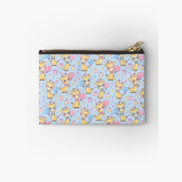 Item preview, Kawaii Birthday Giraffe Glasses Pastel Party Pattern designed and sold by Soft Berry Studio.