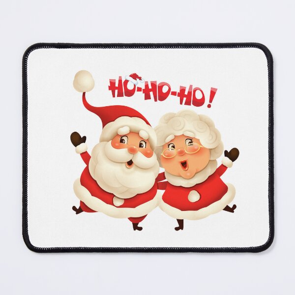 Item preview, Santa Claus and Mrs Claus Ho Ho Ho Christmas Sticker designed and sold by lailakhalaf.