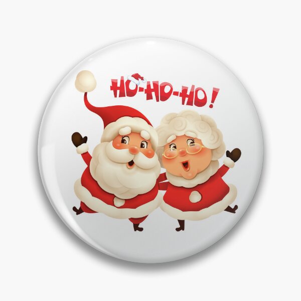 Item preview, Santa Claus and Mrs Claus Ho Ho Ho Christmas Sticker designed and sold by lailakhalaf.