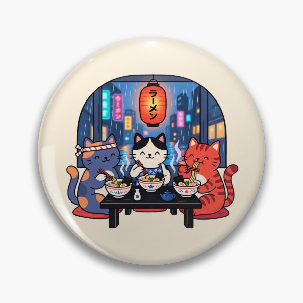 Item preview, Cute Ramen Cats | Kawaii Japanese Noodle Cat Trio designed and sold by MrDev.