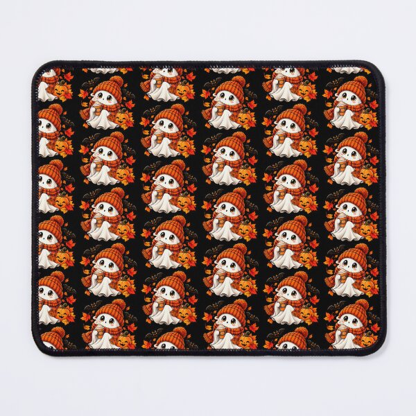 Item preview, Cute Autumn Ghost With Coffee – Cozy Fall Halloween Aesthetic designed and sold by Vsajanas.