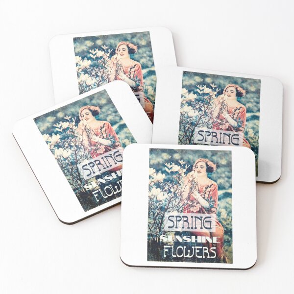 Item preview, Spring Sunshine Flowers A Girl With Magnolia Tree Flower Vintage  designed and sold by propnandracini.
