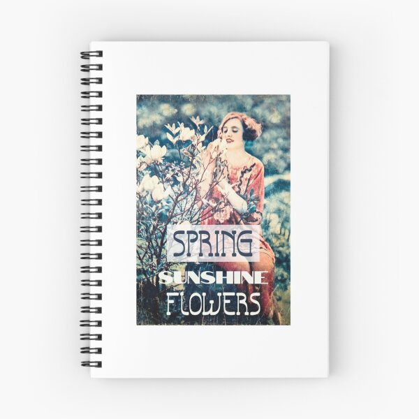 Item preview, Spring Sunshine Flowers A Girl With Magnolia Tree Flower Vintage  designed and sold by propnandracini.