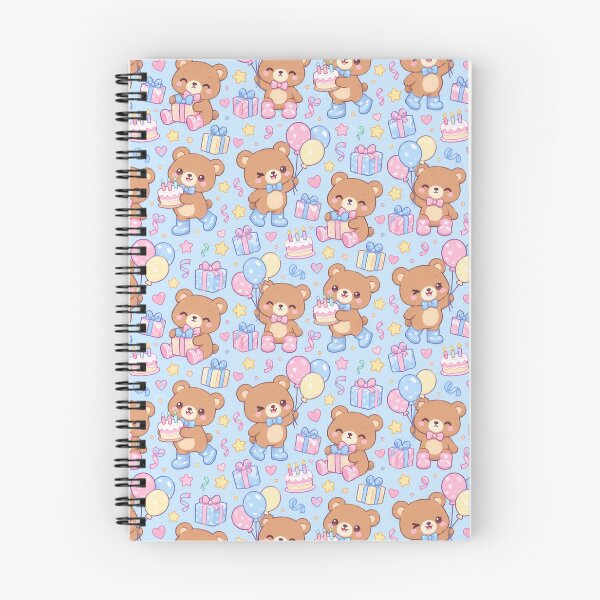 Item preview, Kawaii Birthday Bear Balloon Rain Boots Pastel Pattern designed and sold by Soft Berry Studio.
