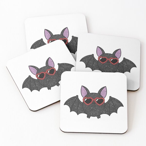 Item preview, Cool Bat Heart Sunglasses Halloween designed and sold by LaPolilladPapel.