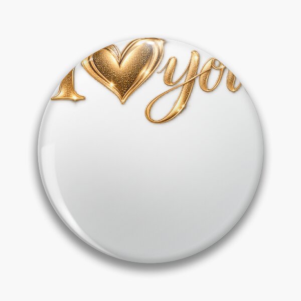 Item preview, I Heart You | Premium Golden Love Design designed and sold by CalmMandala.