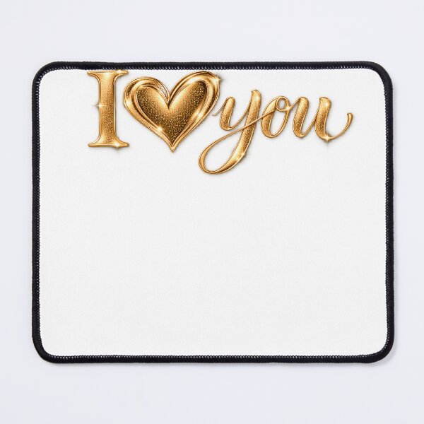Item preview, I Heart You | Premium Golden Love Design designed and sold by CalmMandala.