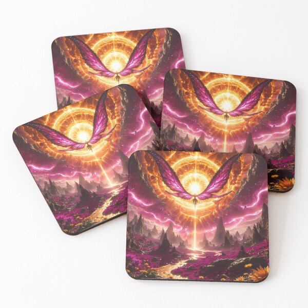 Item preview, Mystical Butterfly Valley Fantasy Landscape Art designed and sold by 5KQuality.