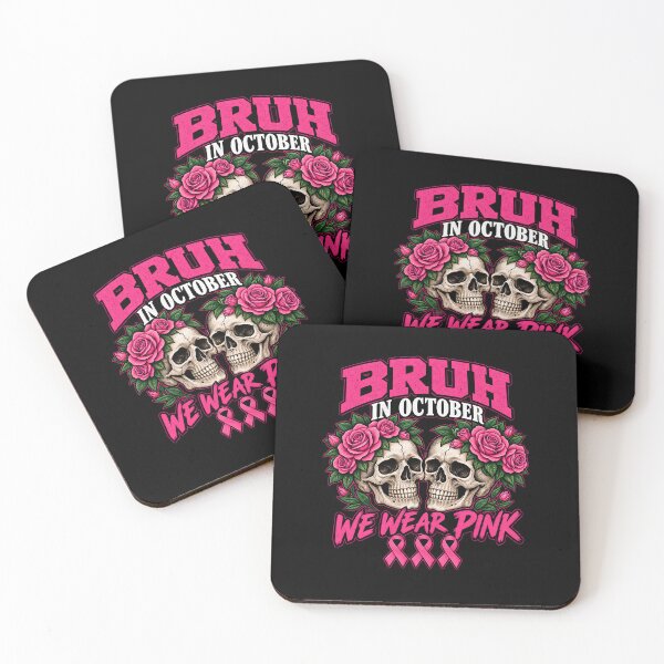 Item preview, Bruh In October We Wear Pink Breast Cancer Awareness Graphic designed and sold by Whirx.