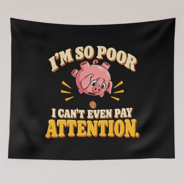 Item preview,  I'm So Poor – Funny Retro Wallet designed and sold by HeroProd.