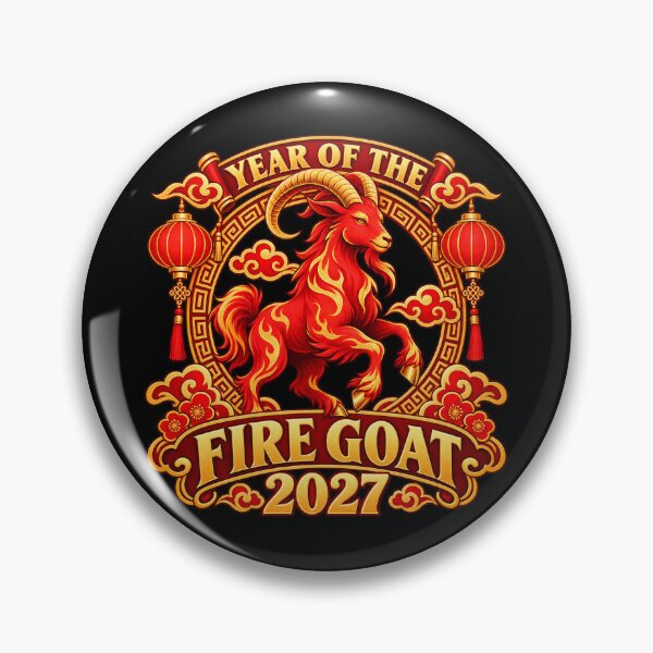 Item preview, YEAR OF THE FIRE GOAT 2027 designed and sold by Dragonfly-10.