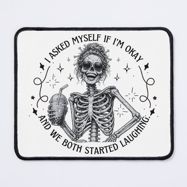 Item preview, I Asked Myself If I'm Okay Skeleton – Dark Humor Vintage Shirt for Skeleton Lovers designed and sold by Teetreasure2.