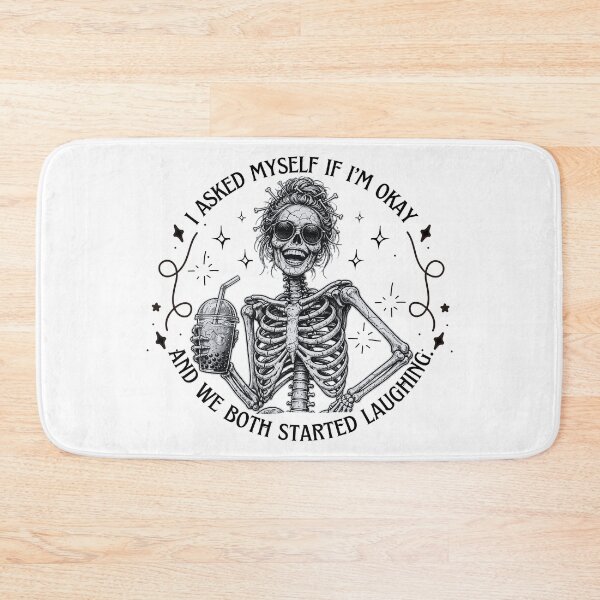 Item preview, I Asked Myself If I'm Okay Skeleton – Dark Humor Vintage Shirt for Skeleton Lovers designed and sold by Teetreasure2.