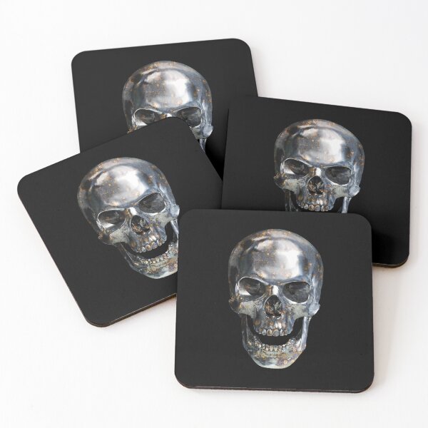 Item preview, Metallic skull – Dark skull with rust effect designed and sold by Nicole Bleck.