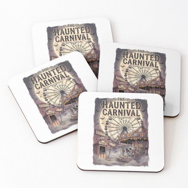 Item preview, The Haunted Carnival Halloween Shirt – Vintage Horror T-Shirt designed and sold by SAJ Design Studio.