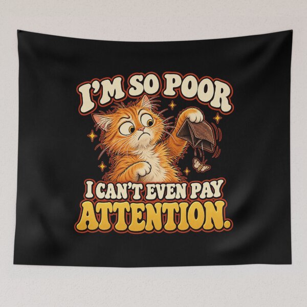Item preview,  I'm So Poor – Funny Retro Wallet designed and sold by HeroProd.