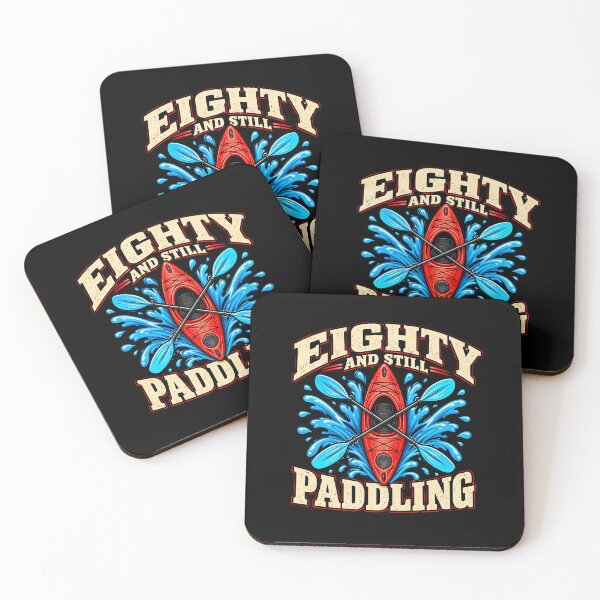 Item preview, Eighty And Still Paddling Funny 80th Birthday Kayaking Graphic designed and sold by Whirx.