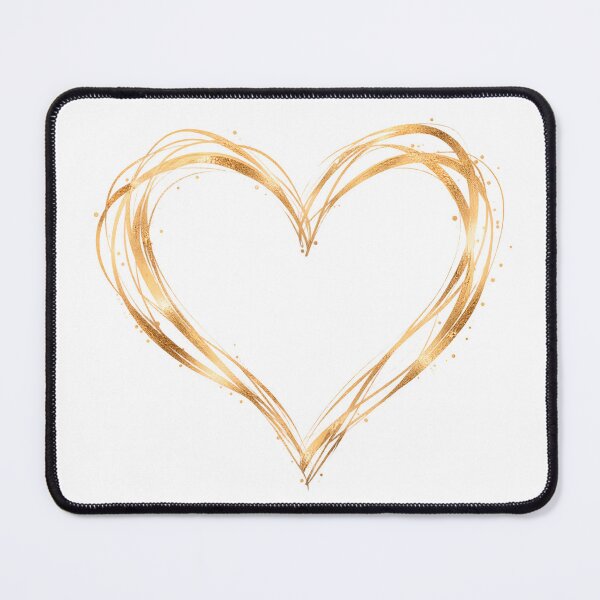 Item preview, Golden Sketch Heart | Hand Drawn Minimal Love Desig designed and sold by CalmMandala.