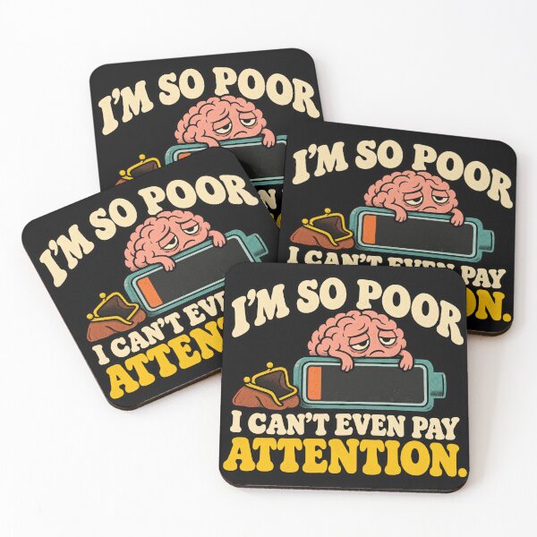 Item preview, I'm So Poor – Funny Retro Wallet designed and sold by HeroProd.