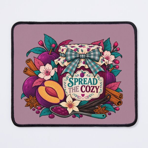 Item preview, Spread the Cozy – Plum Jam Cottagecore designed and sold by Aimetoi.
