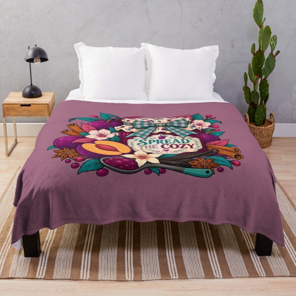 Item preview, Spread the Cozy – Plum Jam Cottagecore designed and sold by Aimetoi.