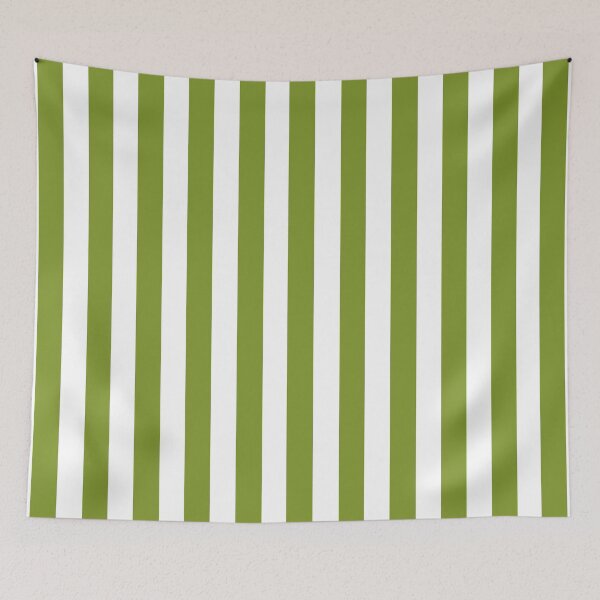 Item preview, Candy stripes in wasabi green and white designed and sold by RishabhArts1.