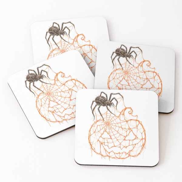Item preview, Halloween Spider Weaving a Pumpkin Web designed and sold by NatureStyle555.